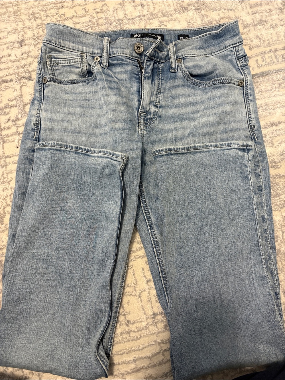 BKE Light Blue Straight Leg Men's Jeans